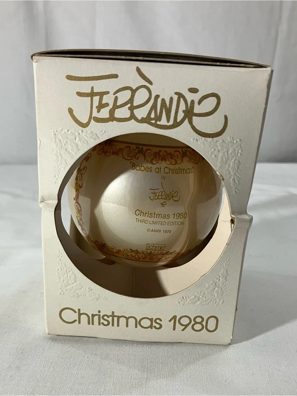 Ferrandiz Christmas 1980 Holiday Ornament - Multicolor